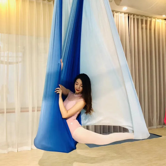Hamac de yoga multicolore anti-gravité Flying Swingfabrics